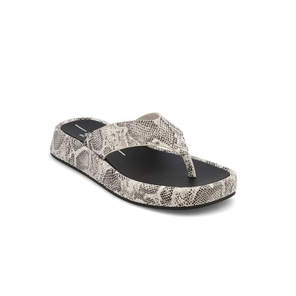 MIA Pamela Platform Flip Flop Sandals Snakeskin Print – Size 8M - Picture 1 of 13